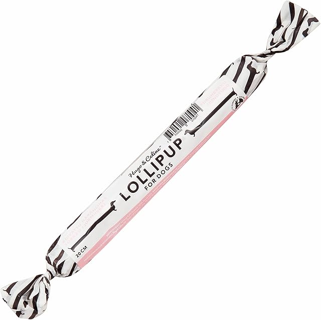 Hugo & Celine Pizzle Sticks For Dogs - Lollipup Dog Chew, 100% Healthy Natural Dog Treats. High In Protein, Long Lasting Dog Treat. 20cm Long