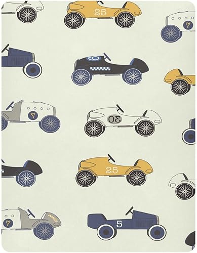 Miniatura 2 de Sábanas para cuna de bebé de Race Cars, sábanas suaves y transpirables para colchón de cuna, colchón de cuna, unisex, niña, recién nacido, 52 x 28 x