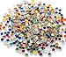 Lanyani Iridescent Crystal Mosaic Glass Bulk for Crafts, Bright Rainbow Small Glass Tiles Pieces for Mosaic DIY