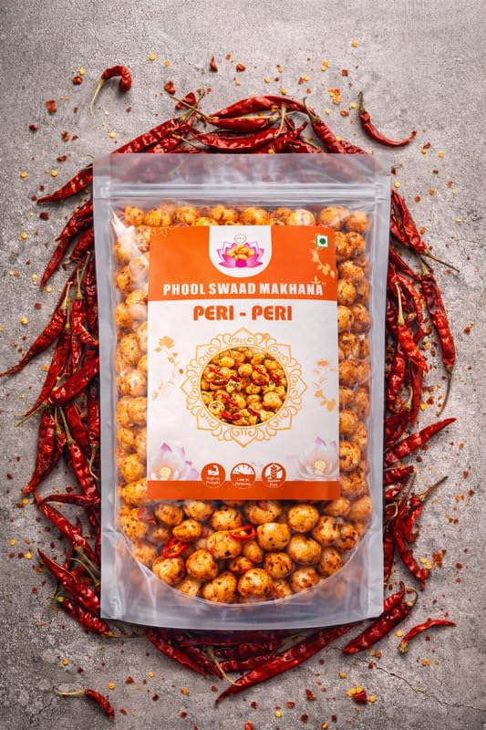 Image of PHOOL SWAAD Peri Peri Roasted Makhana Zesty Spicy Fox Nuts 110GM