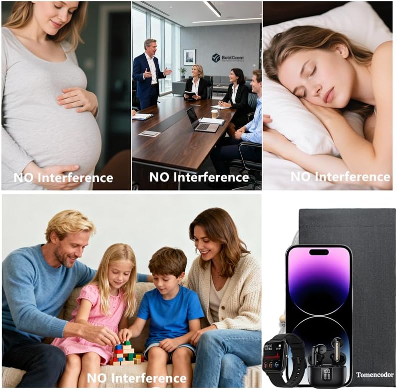 2Pack EMF Blocker for Cell Phone, Radiation Protection Bags, Anti EMP Blocking Phone Case, Cell Phone Radiation Blocker, EMF/WiFi/RFID/GPS Signal Blocker Phone Pouch (Black) - Image 7