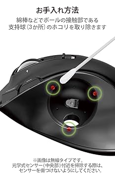 Amazon.co.jp: エレコム トラックボールマウス/親指/5ボタン