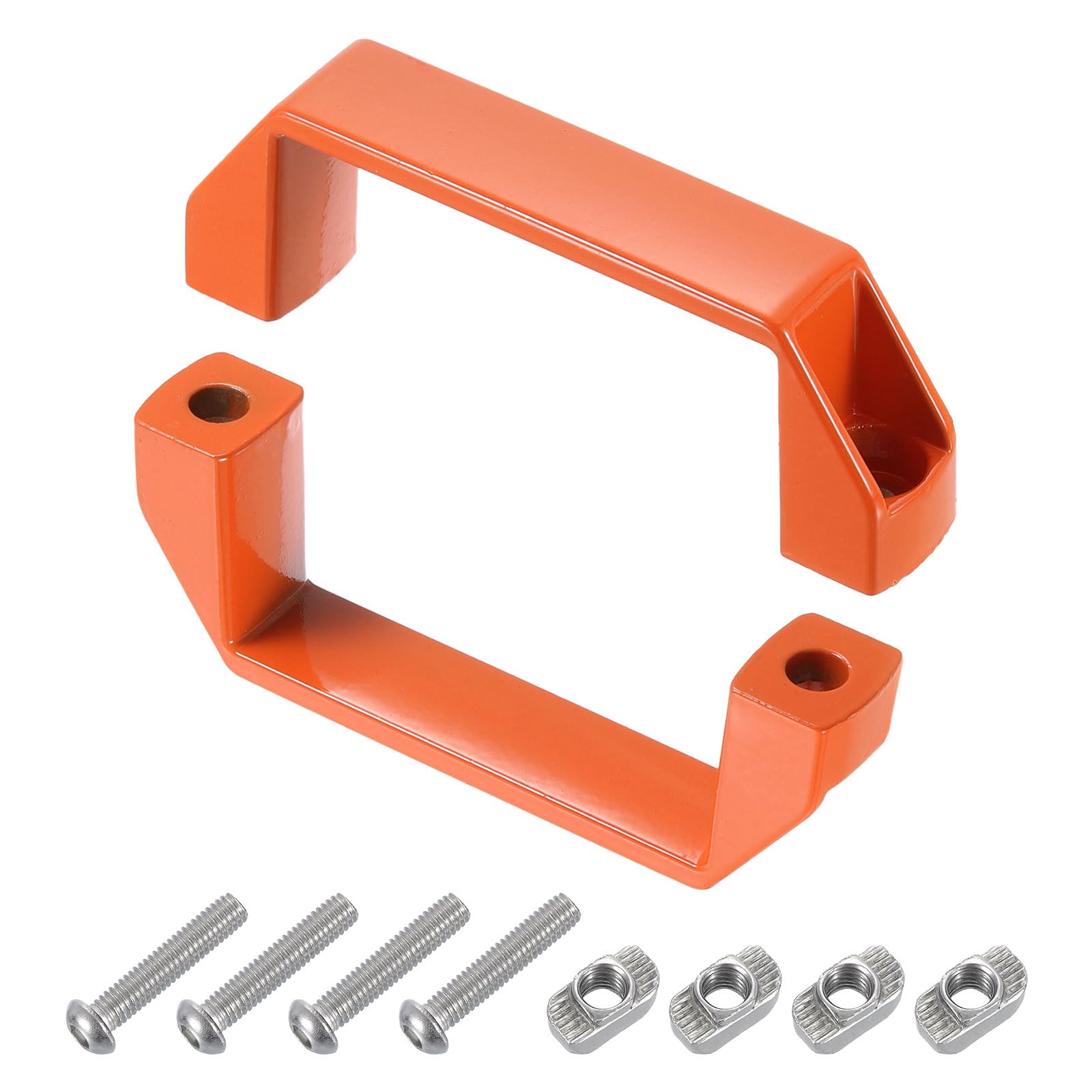 Poignée de placard orange en aluminium 90 mm pour réparer et rénover un tiroir cassé