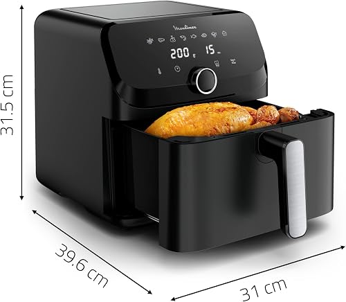 Moulinex Easy Fry Mega, Compact air Fryer, Mono Drawer 7.5 L, Up to 8 People, 8 Programs, Black EZ8558F0 - 3