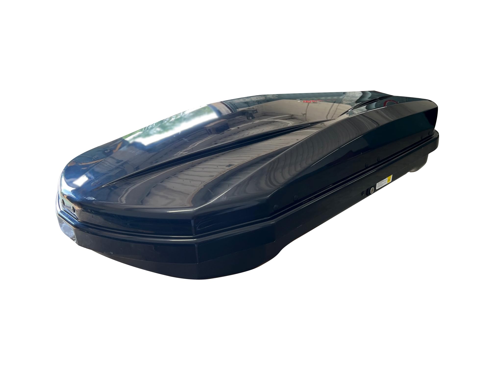 Black Horse Rooftop Cargo Carrier ABS + PMMA Hard Shell, 14 Cubic Feet Waterproof Car Roof Cargo Carrier Box w/Dual Side Opening, Security Key,165lbs Capacity,for 30