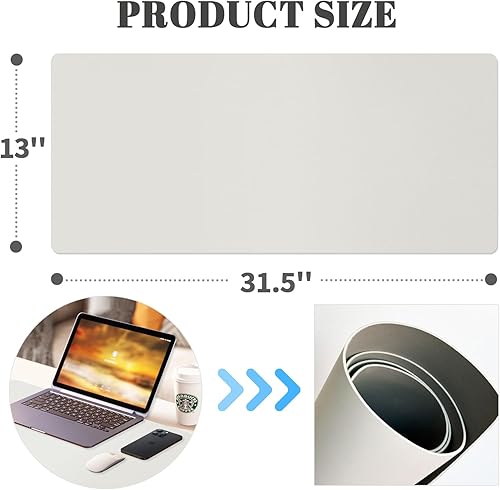 Miniatura 4 de Tapete de escritorio de borrado en seco, almohadilla de escritorio impermeable, pizarra blanca borrable para hacer planes, protector de escritorio