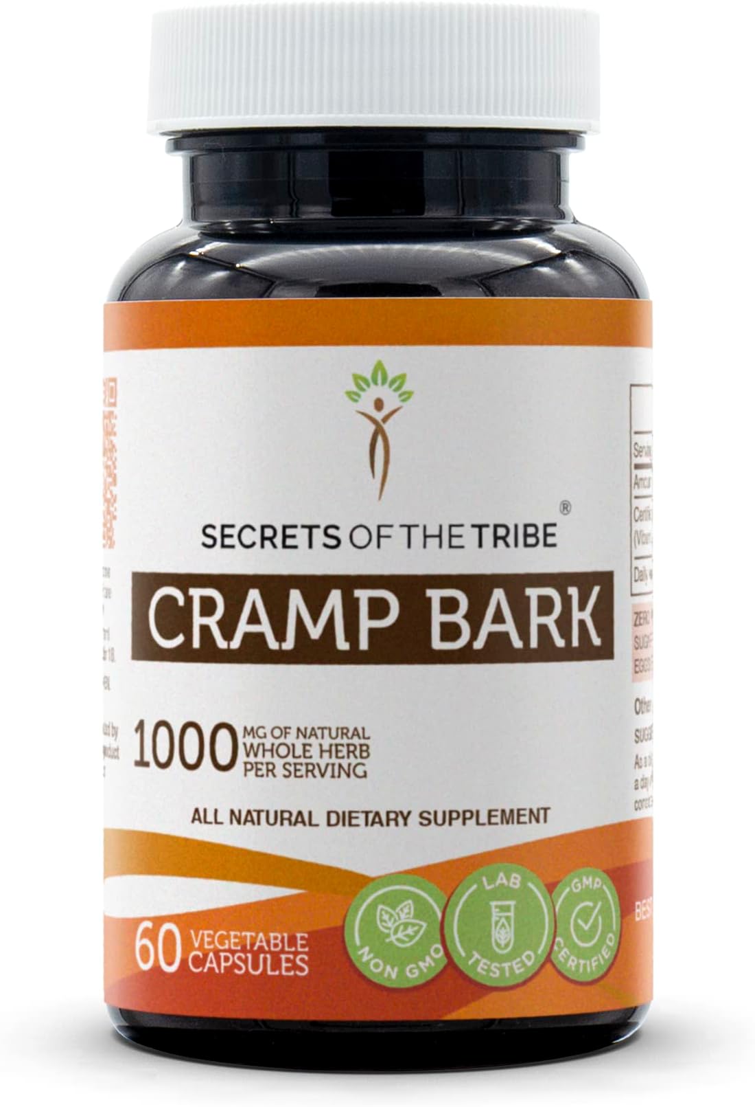 Secrets of the Tribe Cramp Bark 60 Capsules, Made with