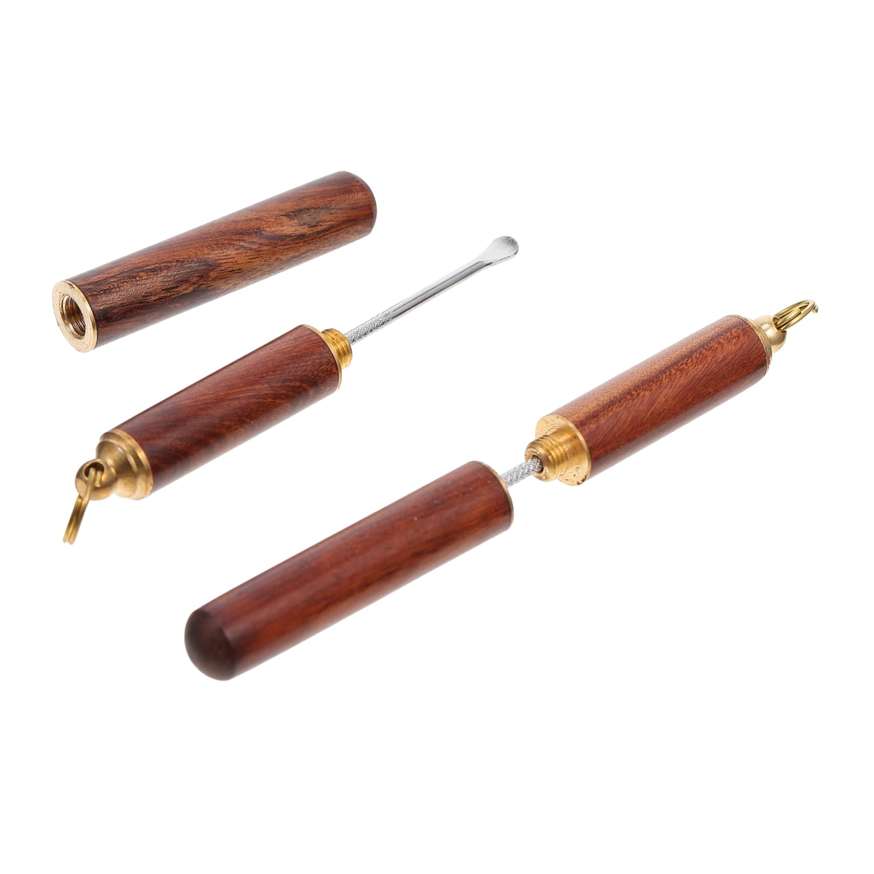 FRCOLOR 2pcs Wooden Ear Spoon Ear Pick Wood Tools Ear Spoon Cleaner Vaccum Cleaner Ear Wax Cleaners Ear Wax Cleaning Tools Durable Ear Scoops Travel Cleaning Supplies Sandalwood Vintage