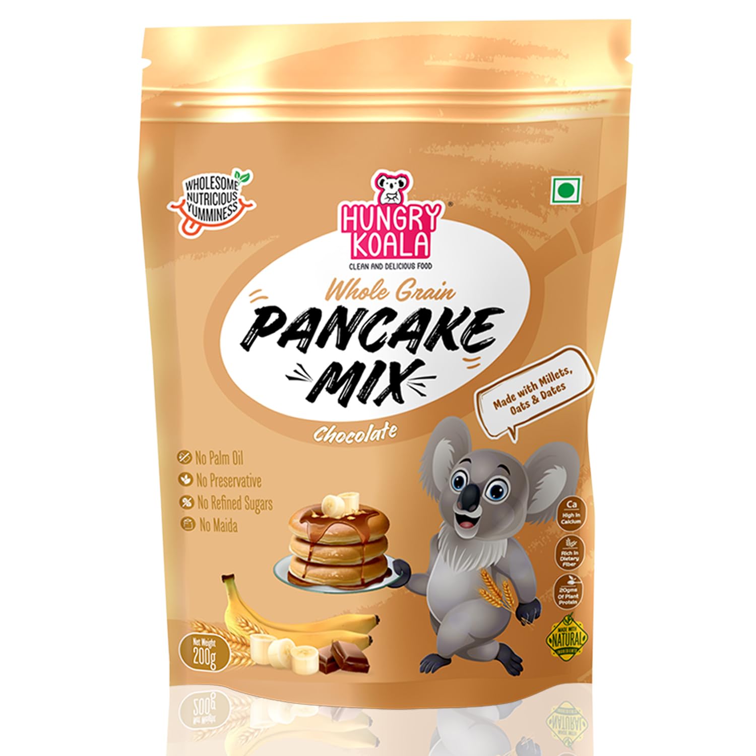 Sponsored Ad - Pancake Nutritious & Healthy Instant Ready To Eat Mix With No Refined sugar No Maida No preservatives For Kids Pack Of 200 Gram (Chocolate)
