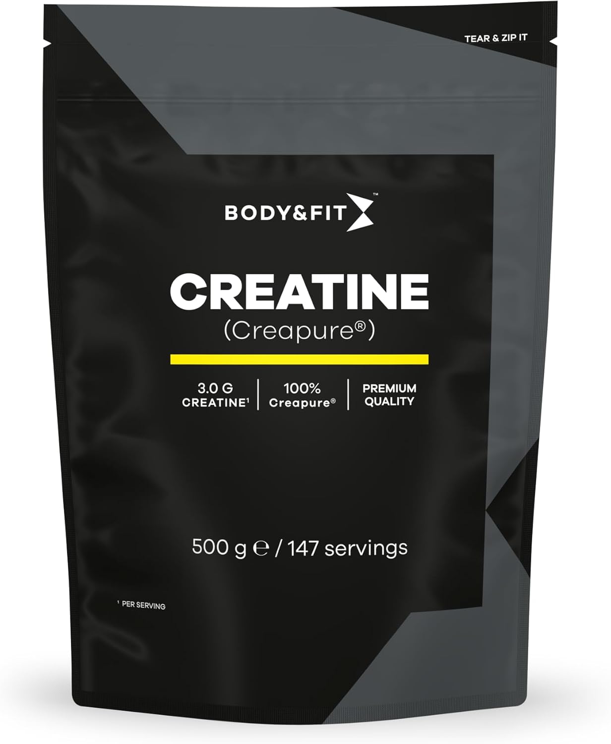 Body&Fit Creatine – Creapure® (best creatine worldwide) Naturel (Smaakloos) 500 gram (147 doseringen)