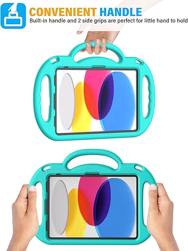 Miniatura 6 de SUPLIK Funda para niños para iPad de 11 generación (A16) de 11 pulgadas 2025 y 10 generación de 10.9 pulgadas 2022 y Air 11 pulgadas 20252024 y Air