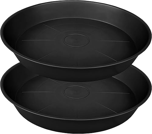 Paquete de 20 platillos para plantas de 22 pulgadas, bandeja de 3.6 pulgadas de profundidad, grandes y resistentes para macetas, bandejas de disponible en Yaxa Peru