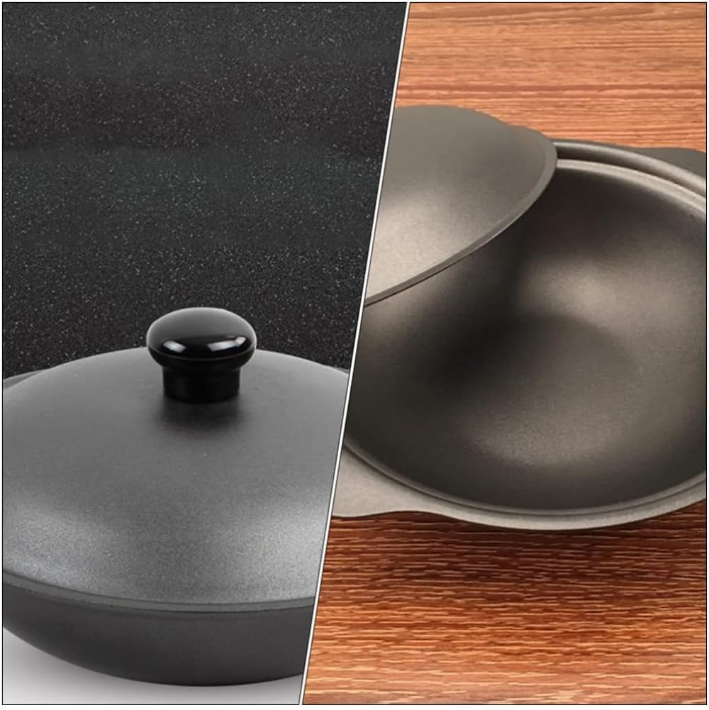 Padella in ghisa rivestita in ghisa padella per torta in ghisa stagionata pentola per zuppa forno casseruola pentole pentole per cucina pollo riso zuppa di riso 20 cm padella in ghisa smaltata A||22 x