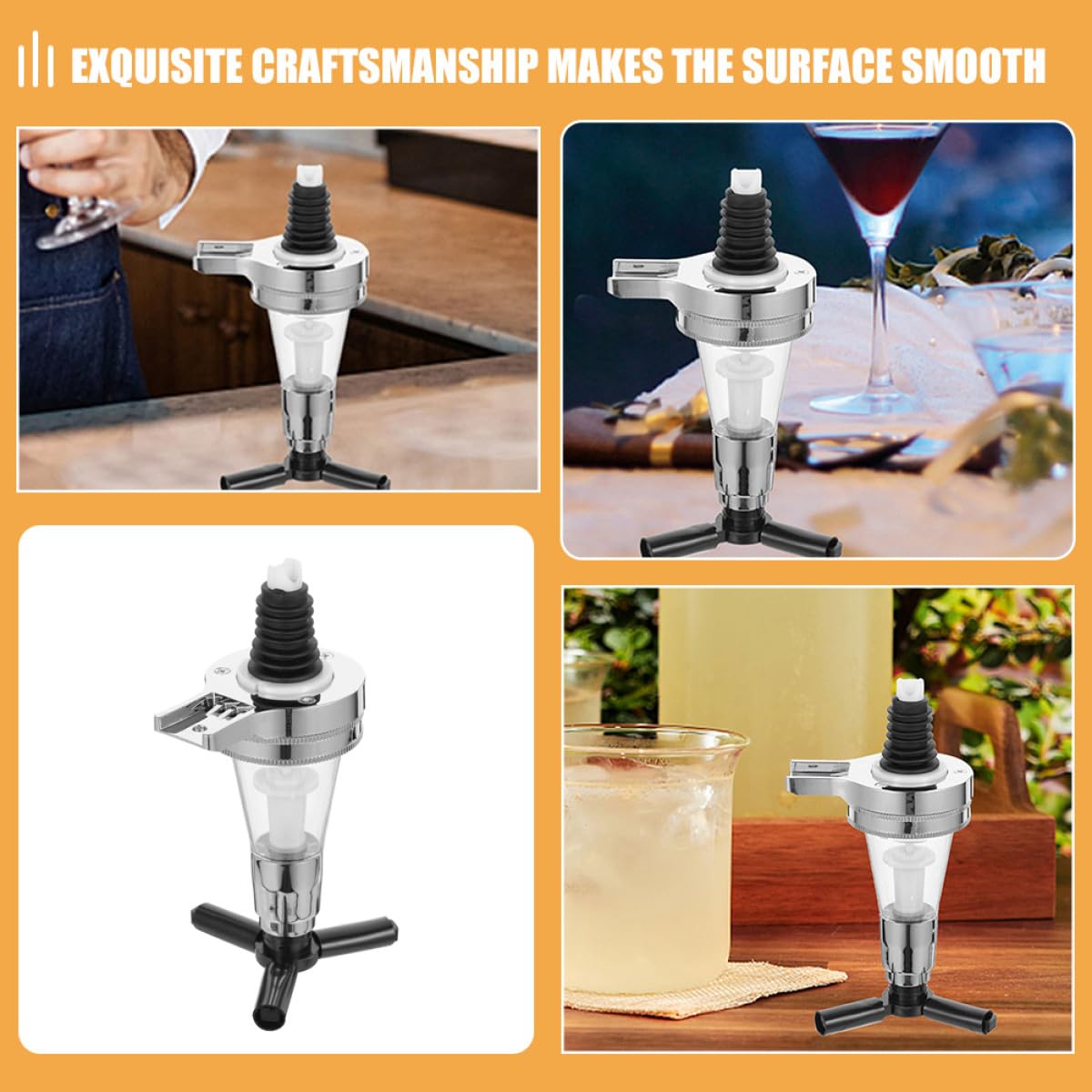 Dispensador de Botellas de Bebidas Alcohólicas para Cócteles y Jarabes, 2 Piezas, Capacidad 25ml, Material Plástico y Acero Inoxidable, Fácil de Limpiar para Bares Color Aleatorio