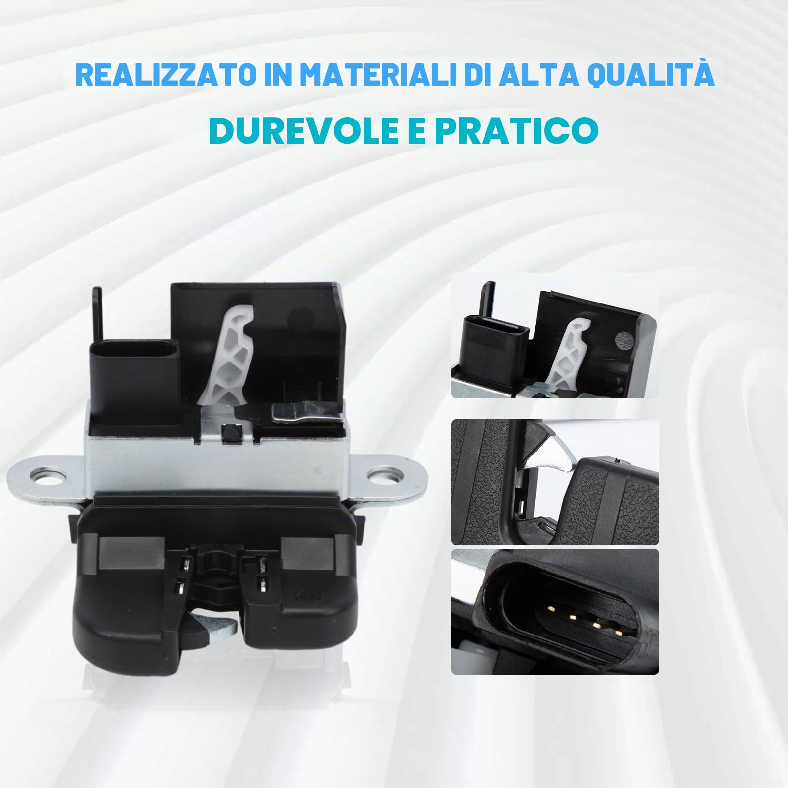 Serratura per portellone posteriore per Polo 6C1 6R1 Hatchback 2009-2014 Polo Van 6R Hatchback 2009-2014 6R0827505D9B9