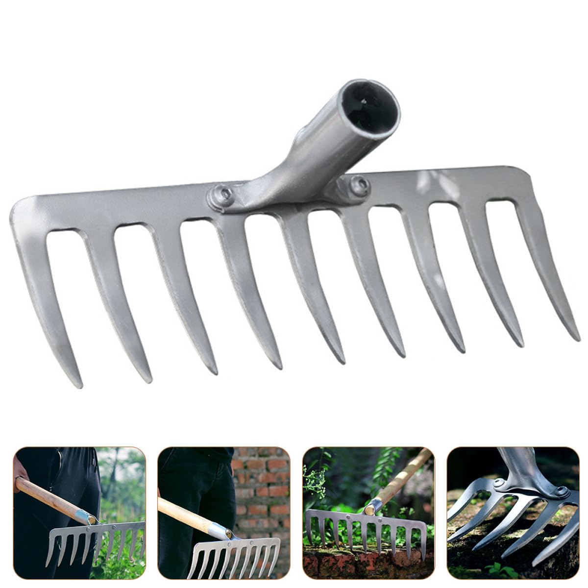 Pala para estiércol Engrosada para jaulas de Ganado eficientes. Rastrillo Multifuncional para Palomas y estiércol para tareas de jardinería y Agricultura.