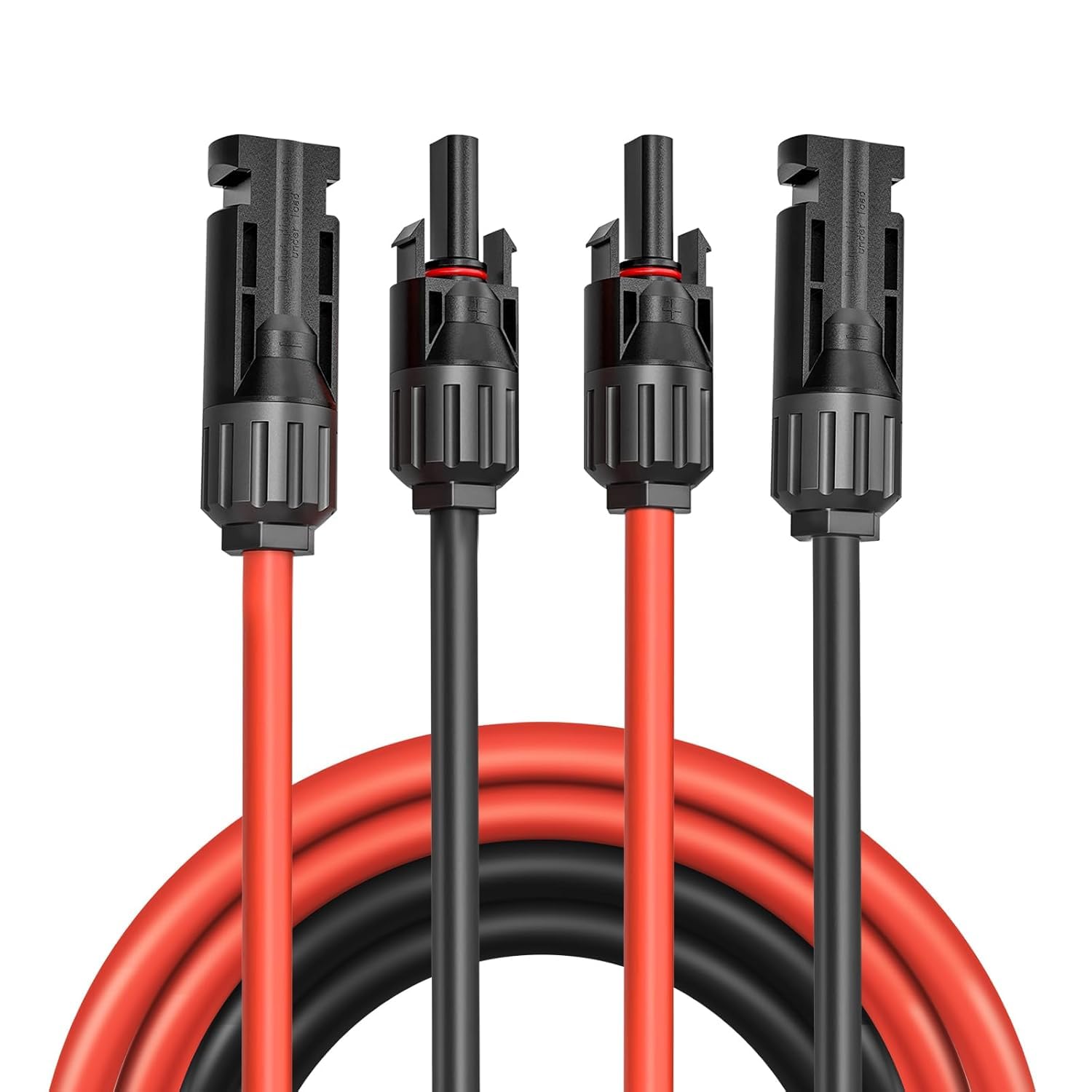 Cable de Extensión de Panel Solar de 6 mm², Alargador de Cable Solar de 10M, Cable de Cable Fotovoltaico con Conectores Hembra y Macho Kit de Adaptador para Panel Fotovoltaico (6mm²10m)
