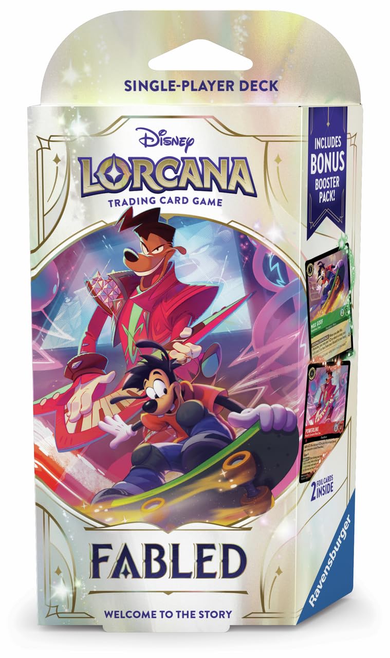 Ravensburger Disney Lorcana Trading Card Game - Starter Deck A - Set 9 Fabled for Adults and Kids Age 8 Years Up - Collectable TCG