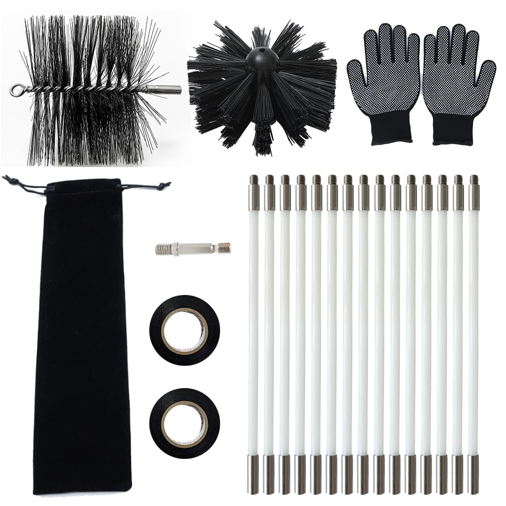 Wire Chimney Cleaning Brush Kit