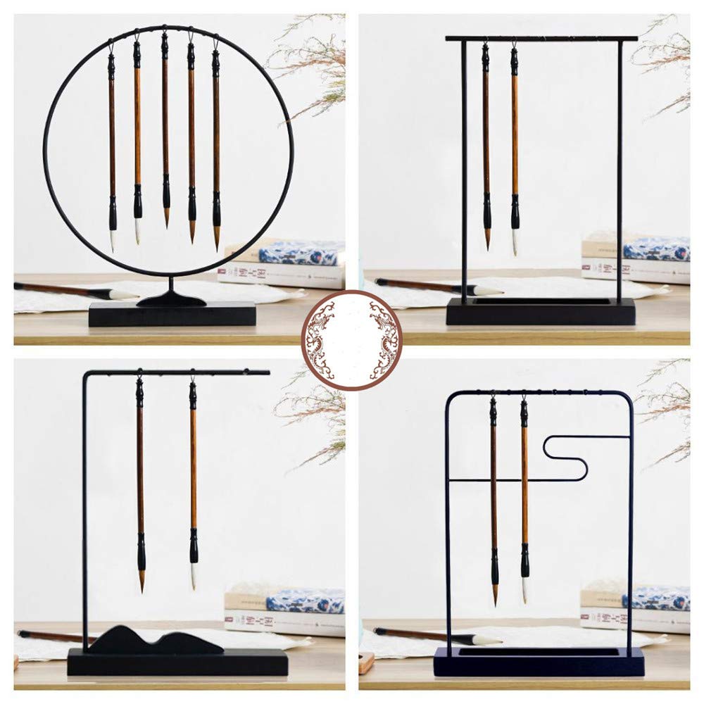 Amazon.co.jp: 筆掛け 吊り スタンド 書道 習字 置物 工芸品