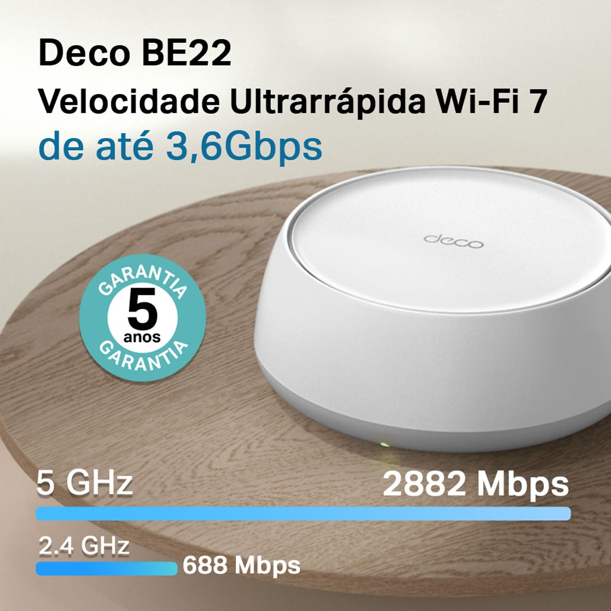 TP-Link Deco BE22 (2-Pack) | Wi-Fi 7 Mesh System | BE3600 Mbps |