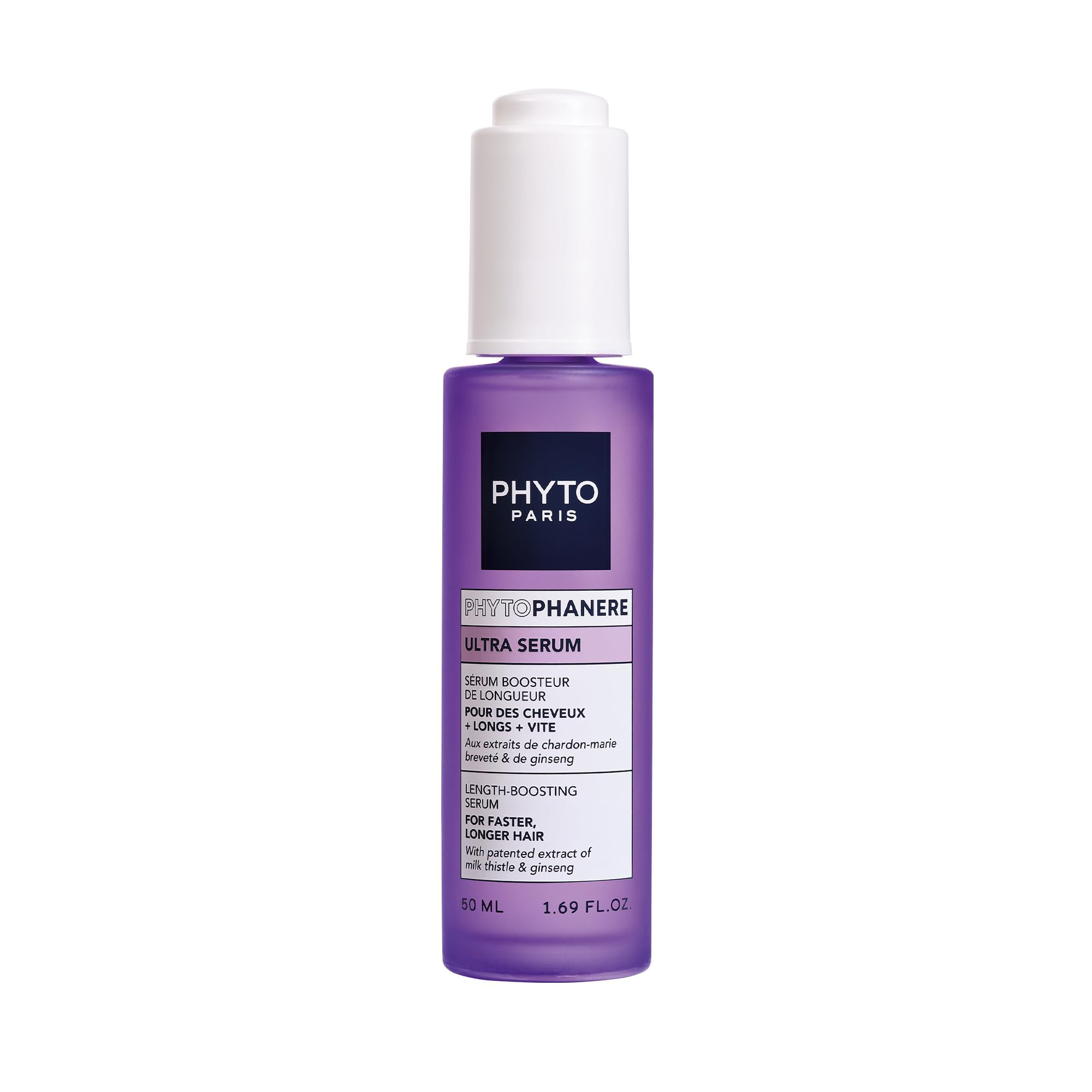 Phyto Paris - Phytophanere - Ultra Sérum Pousse Cheveux - 90% de Cheveux Plus Longs Plus Vite - Boosteur de Longueur - Cliniquement Prouvé - Extraits de Ginseng, Romarin, Vitamine B6Soin Sans Silicone