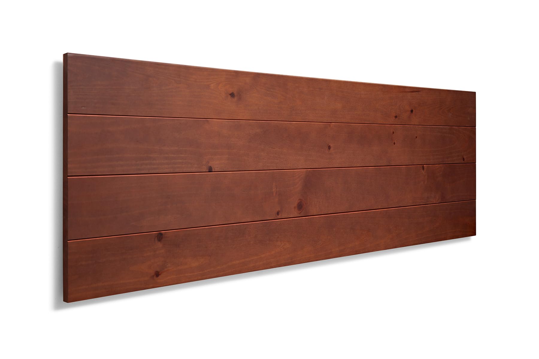 SUENOSZZZ-ESPECIALISTAS DEL DESCANSO Cabecero de Cama de Madera TREVINCA Color Nogal para Pared. Cabecero de Tablas Horizontales. Estilo Vintage, para Camas de 135