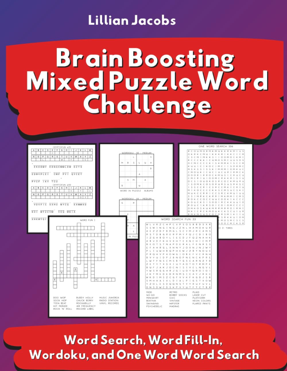 Brain Boosting Mixed Word Puzzle Challenge for Adults Large Print: 125 Engaging Word Puzzles (Large Print Books)