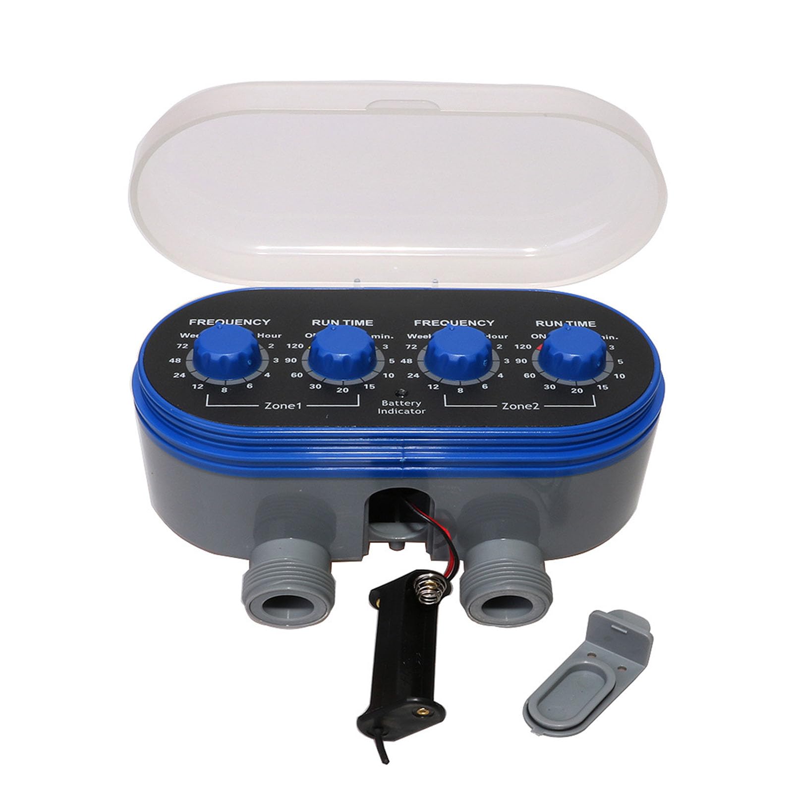 Gestione irrigazione avanzata a 2 sezioni Controllo liquido funziona con tubi da mezzo pollice da tre quarti di pollice Timer di irrigazione programmabile
