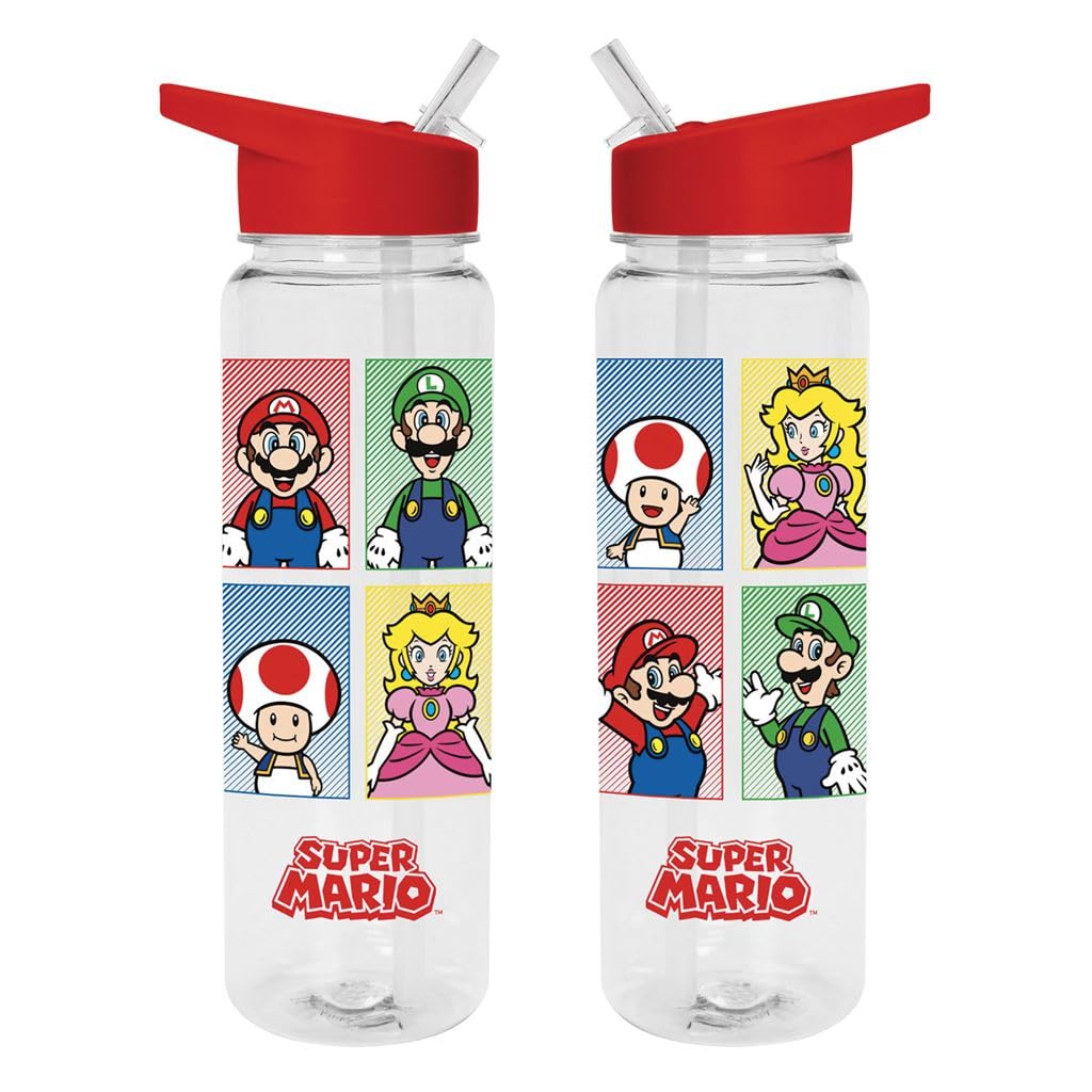 Pyramid International Nintendo - (Super Mario Bros 4 Colors) Plastic Drinks Bottle
