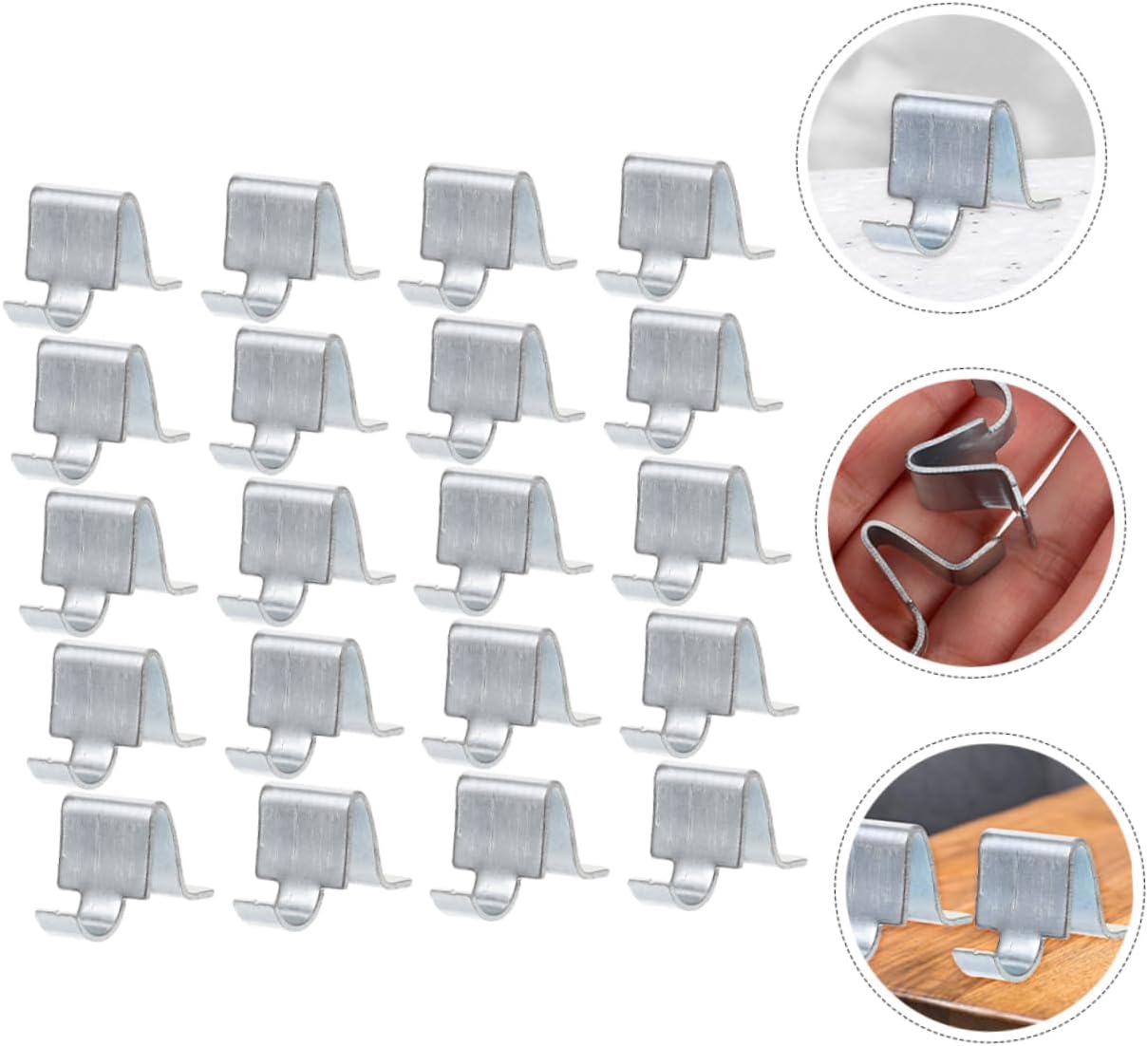 HOMSFOU 20pcs Heavy Duty Shelf Clips for Cabinet and Shelving Support Durable Shelf Support Clips for Supermarket Bookshelves Easy Installation