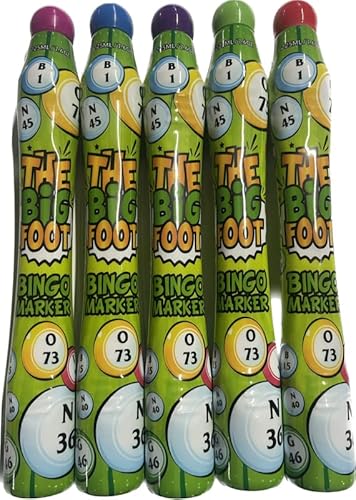 Marbella Products Llc The Big Foot Bingo Dauber-5Pk (Mixed) #TOP23