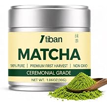 Matcha Powder Premium First Harvest, Ceremonial Grade Matcha, Green Tea Matcha latte, Rich Flavor, 100% Vegan Sugar-Free with No Fillers, Radiation-Free 30g/1.06oz