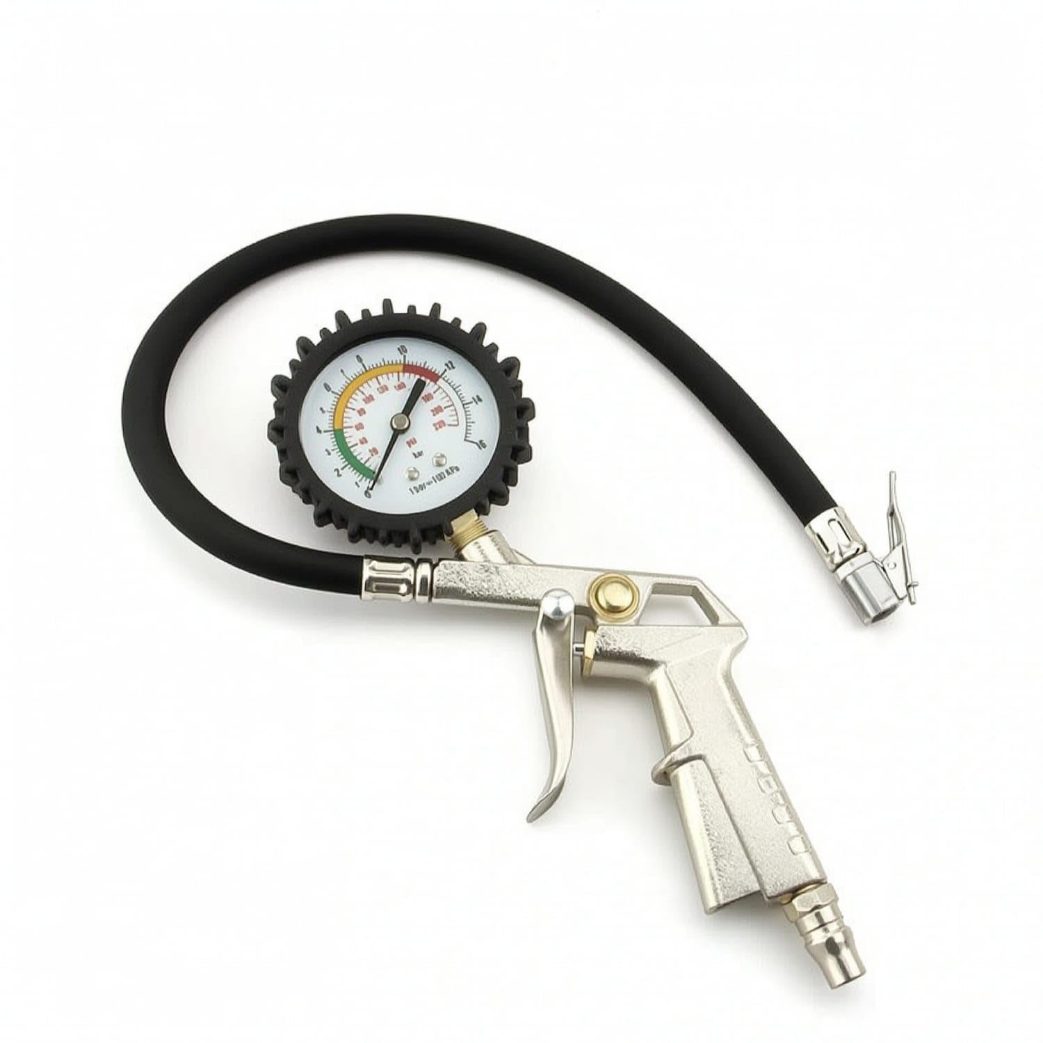 3-in-1 Tire Pressure Gauge with Inflator Analog Tire Inflator with Gauge Handheld Two-functionUnit for Mechanics, Drivers, Garage, Repair Shop, Roadside Emergency, Normal Carded-picture-29