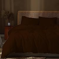 Vista 14 de Juego de funda de edredón de 3 piezas con 2 fundas de almohada, 100% algodón, funda de edredón extra larga para cama de tamaño individual