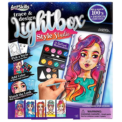 ArtSkills LED Light Up Tracing Fashion and Makeup Design Studio