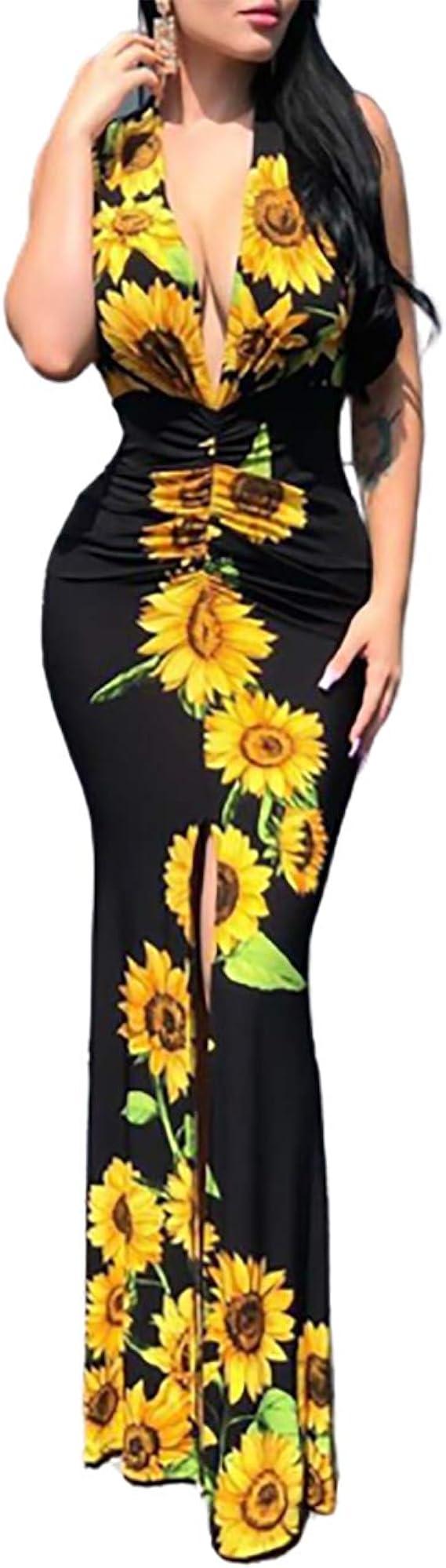 sunflower maxi dress