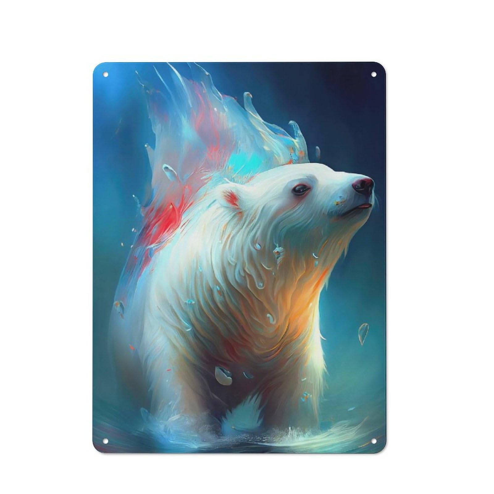 Industrial The Extreme Icebear Industrial Metal Sign 40x30cm, Industrial Wall Decor for Workspace, Cafe, Hallway Or Garage