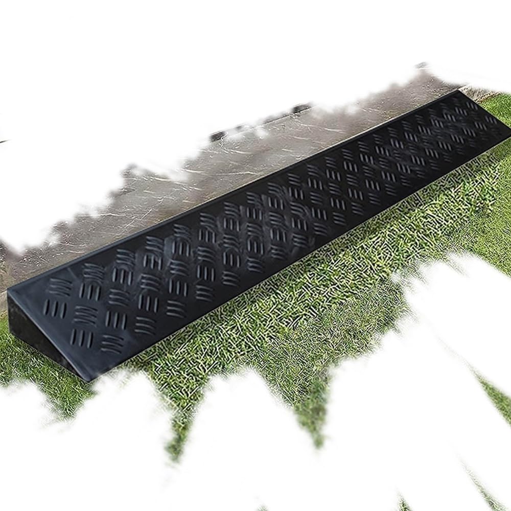 Rampas de umbral para sillas de Ruedas, portátiles, de plástico, para Puertas de 5 a 10 cm de Altura, Antideslizantes, para Uso en Interiores y Exteriores, Ideales para baños y entradas, 100