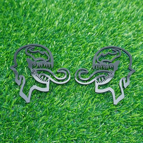 Image of Pair Set Venom Emblems 3D Badge Multicolored Custom Decal Sticker Fit for Universal Car Truck Motorcycles (Gloss Black)