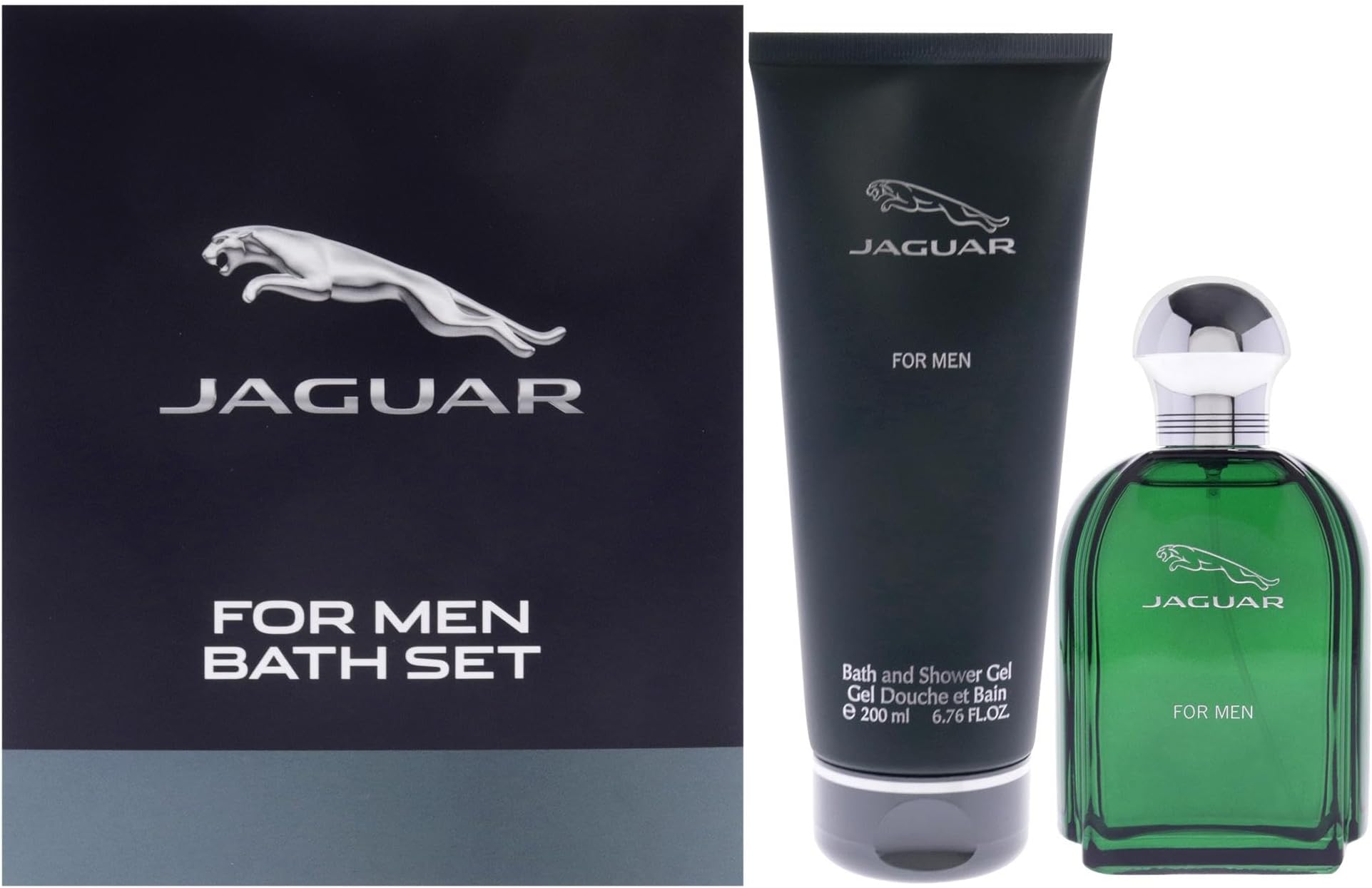 Jaguar Green by Jaguar for Men - 2 Pc Gift Set 3.4oz EDT Spray, 6.76oz Bath and Shower Gel