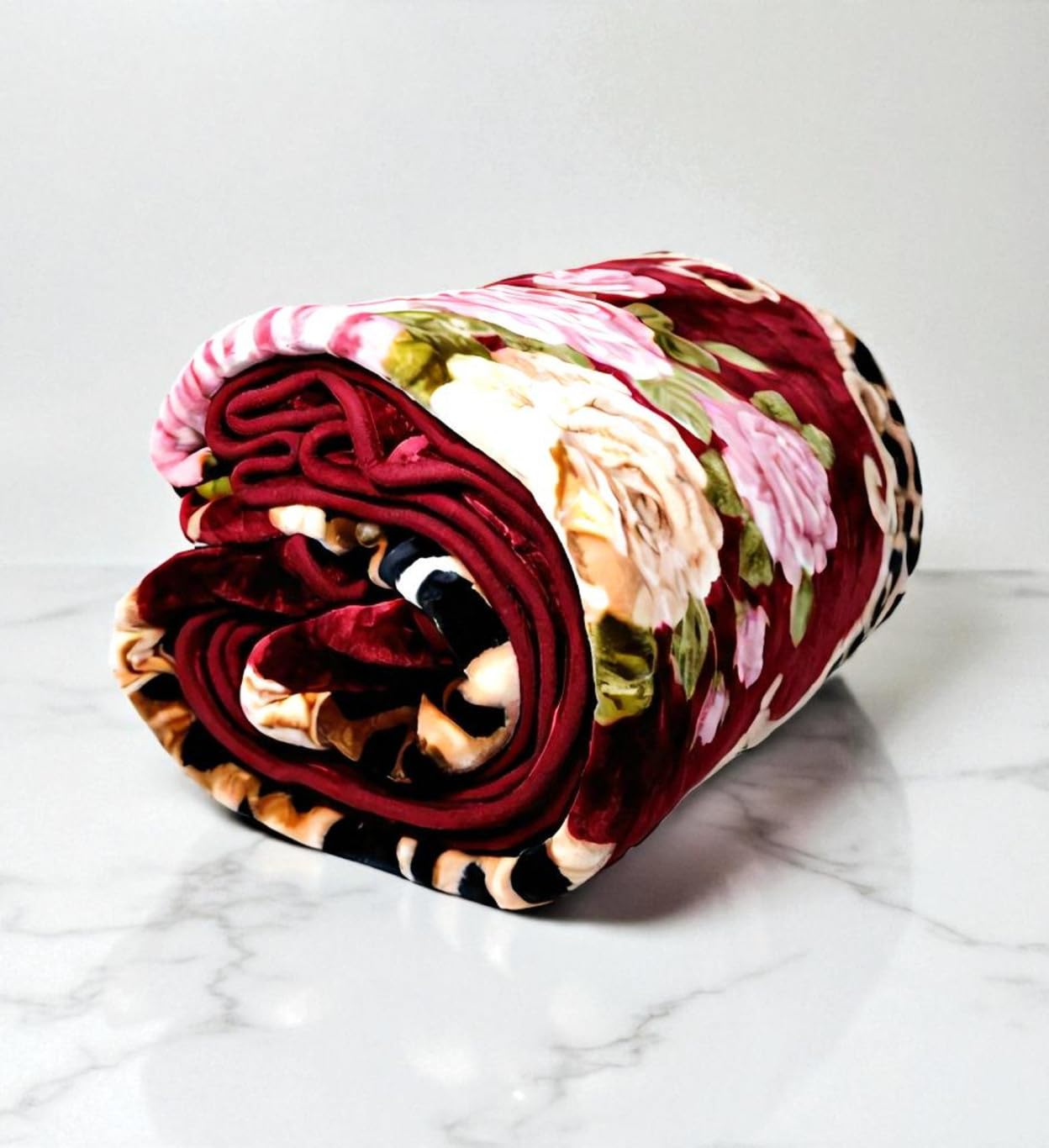 Floral Single Bed Blanket 500 TC Super Soft Premium Microfiber Blanket, 63 x 85 Inches, Warm & Lightweight Winter Blanket, Soft Cozy AC Blanket, All Season Bed Blanket for Home & Travel-image-0