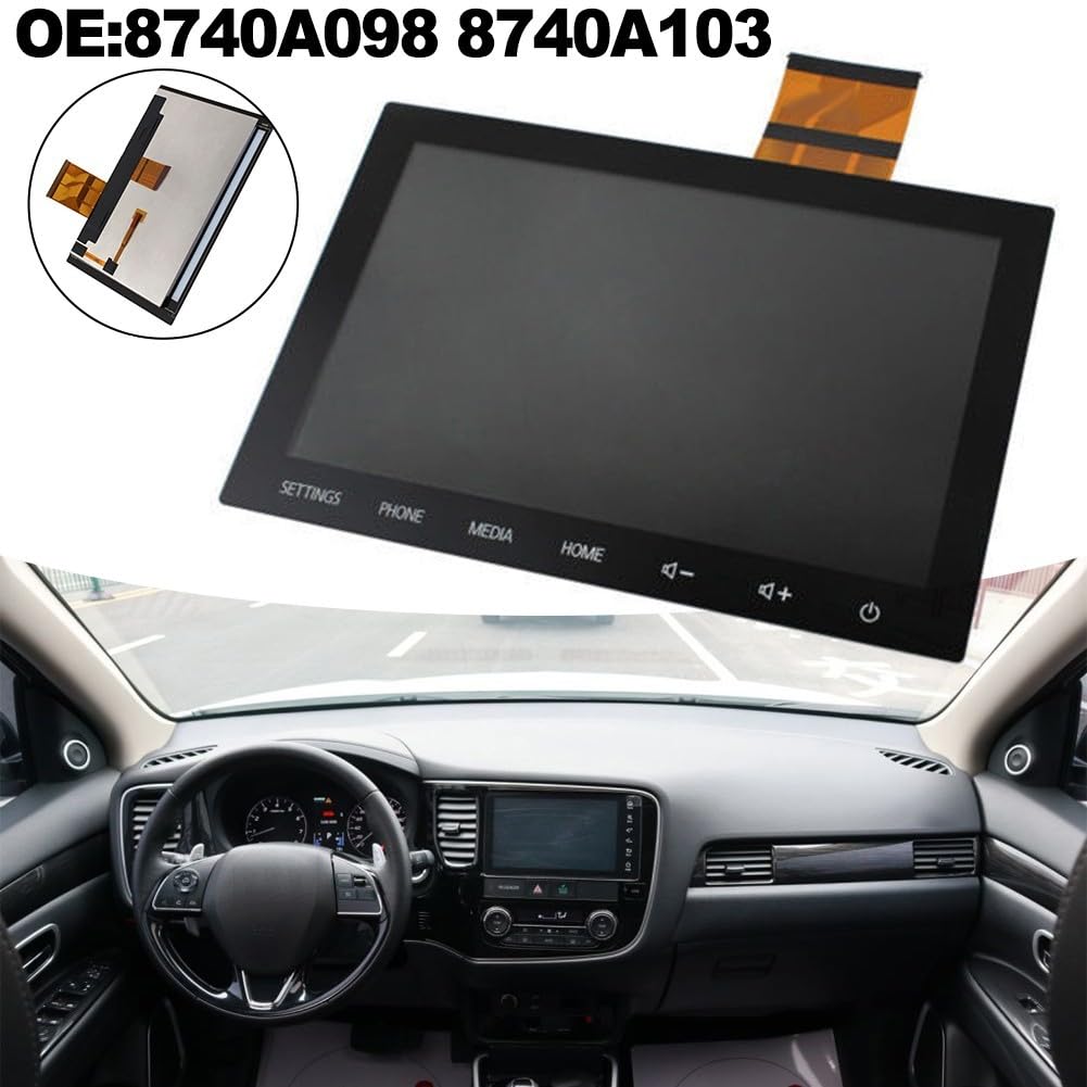 Zilimontt 8-calowy ekran dotykowy nawigacji radiowej z wyświetlaczem LCD do Mitsubishi Outlander 2020 2021 2022, OEM: 8740A098, 8740A103