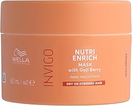 Wella Professionals Invigo Nutri Enrich – feuchtigkeitsspendende Haarpflege für kaputtes Haar – Conditioner, Maske & Balsam mit Vitamin E, Panthenol & Mandel – gegen Frizz & für lebendige Locken