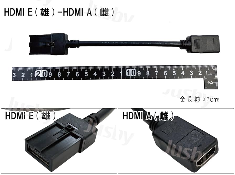 車用HDMIコード 詳細は確認してください！ Amazon.co.jp: Timloon カーナビ用HDMIケーブル 4K HDMI Eタイプ