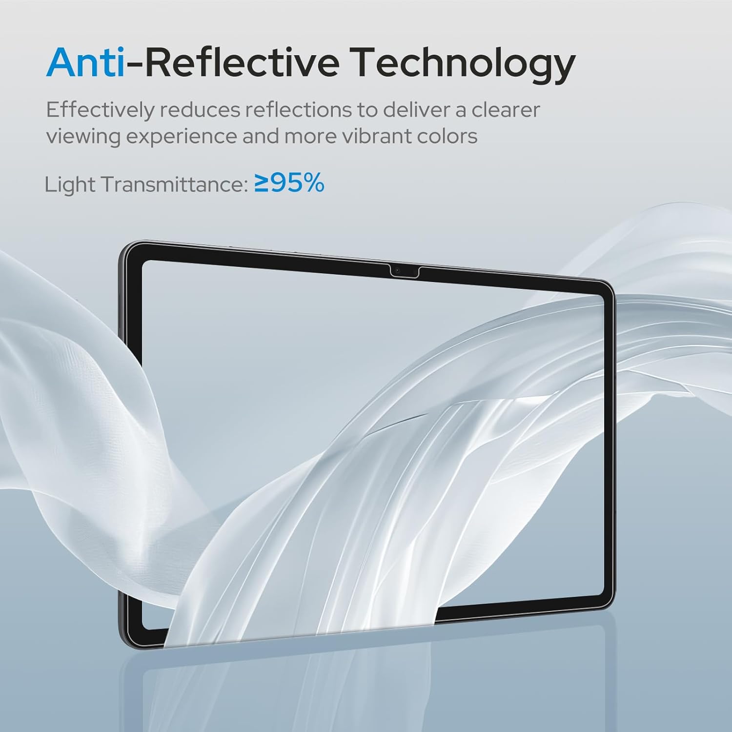 MOBDIK 2 Pack AR Anti-Reflection Screen Protector Compatible with Samsung Galaxy Tab S11 / S9 / S8 / S7 11'', S10 Lite / S10 FE / S9 FE 10.9'', Ultra HD Clear, High Sensitivity, Easy Installation