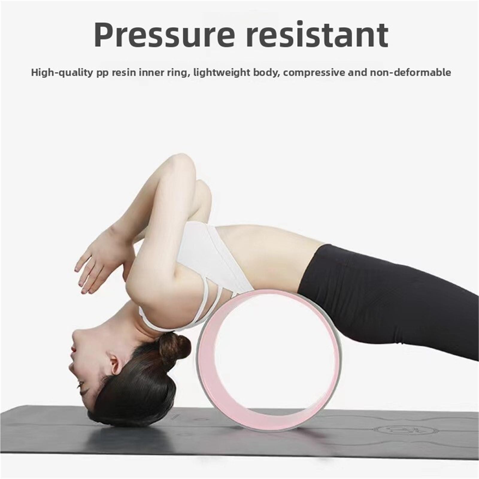 Yoga-Rad – Fitnessgerät for Pilates, Rückbeugen, Unterstützung, Massage und Entspannung, Yoga zur Linderung von Rückenschmerzen