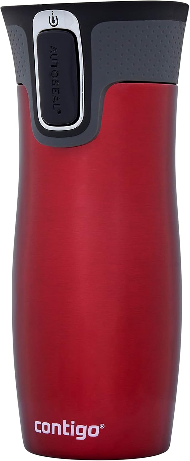 Contigo West Loop Autoseal Travel Mug, Stainless Steel Thermal Mug, Vacuum Flask, Leakproof Tumbler, Coffee Mug with BPA-Free Easy-Clean Lid - Image 2