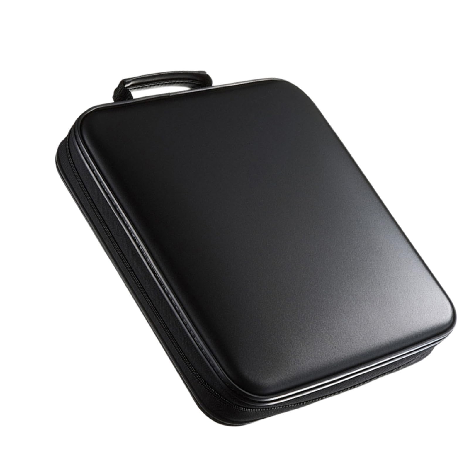 Custodia Portadisco Dvd e Custodie Porta CD Rigida in Pp Rivestimento Interno Protettivo, Capacità 160 Dischi, Maniglia Portatile per Archiviazione Media Domestica e Trasporto Facile