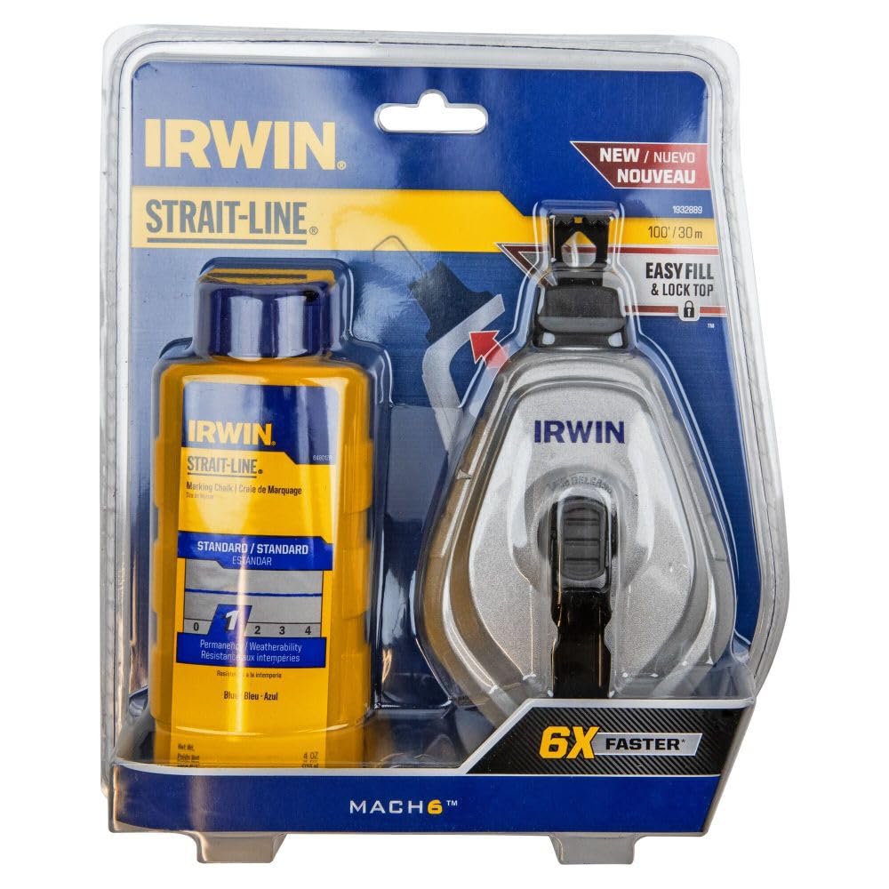 Irwin Mach6 Strait-Line Chalk Reel With Blue Chalk — Amazon image 5